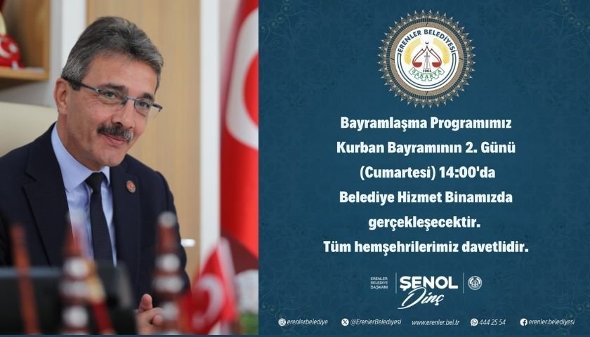 Başkan Şenol Dinç’ten Bayramlaşma Programına Davet