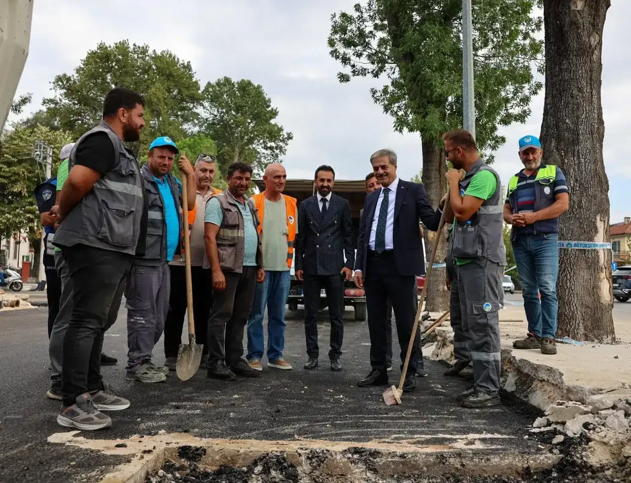 Yazlık Kavşağı ile Millet Bahçesi arasındaki yol çalışmaları tamamlandı
