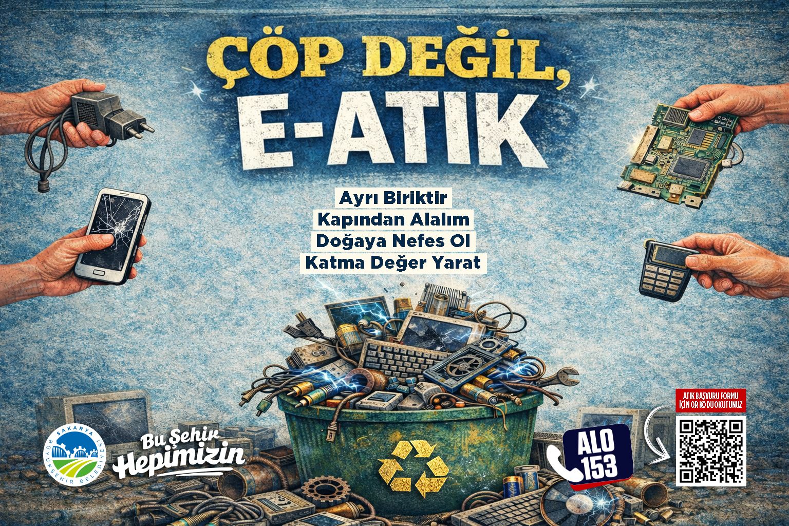 Tonlarca atık dönüşüme kazandırıldı